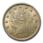 1898 Liberty Head V Nickel MS-64 PCGS
