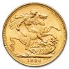 1898-M Australia Gold Sovereign Victoria Veiled Head AU