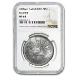 1898 Mo-AM Mexico Silver 1 Peso MS-64 NGC (1949 Restrike)