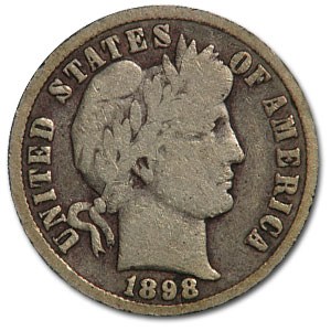 1898-O Barber Dime Good