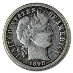 1898-O Barber Dime VG