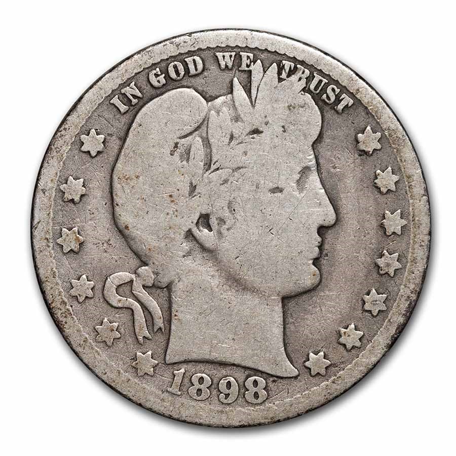 1898-O Barber Quarter VG