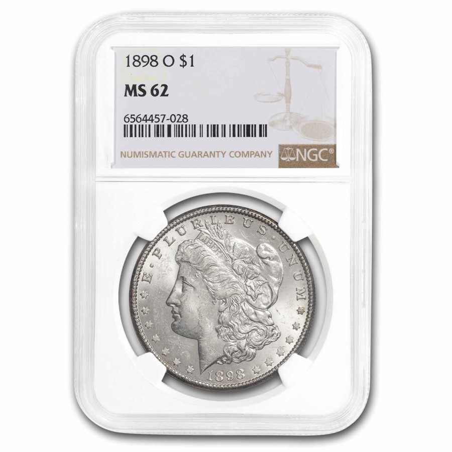 1898-O Morgan Dollar MS-62 NGC