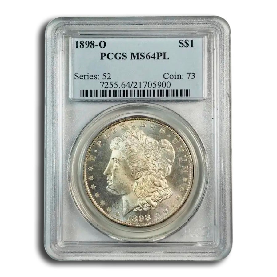 1898-O Morgan Dollar MS-64 PL PCGS