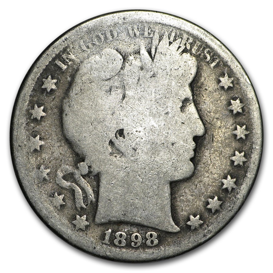 1898-S Barber Half Dollar AG