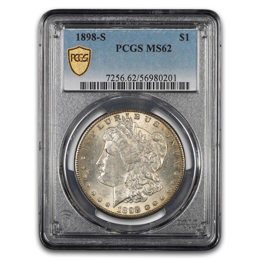 1898-S Morgan Dollar MS-62 PCGS