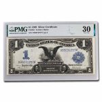 1899 $1.00 Silver Certificate Black Eagle VF-30 PMG (Fr#233)