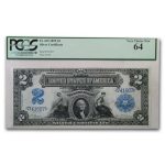 1899 $2.00 Silver Cert. George Washington CU-64 PCGS (Fr#249)