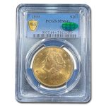 1899 $20 Liberty Gold Double Eagle MS-64+ PCGS CAC