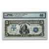 1899 $5.00 Silver Cert. Chief Running Antelope XF-40 PMG (Fr#281)
