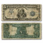 1899 $5.00 Silver Certificate Chief Running Antelope VG (Fr#281)