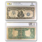 1899 $5 Silver Certificate Chief Running Antelope Fine (Fr#281)