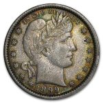 1899 Barber Quarter AU