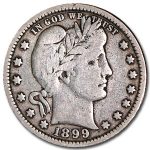 1899 Barber Quarter Fine