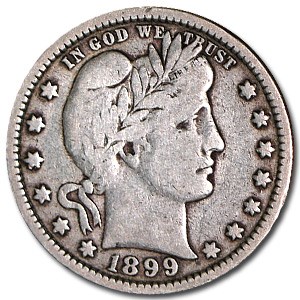1899 Barber Quarter Fine
