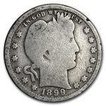 1899 Barber Quarter Good/VG