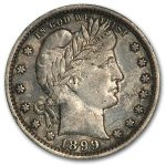 1899 Barber Quarter XF