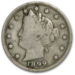 1899 Liberty Head V Nickel Fine
