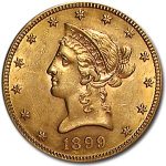 1899-S $10 Liberty Gold Eagle AU