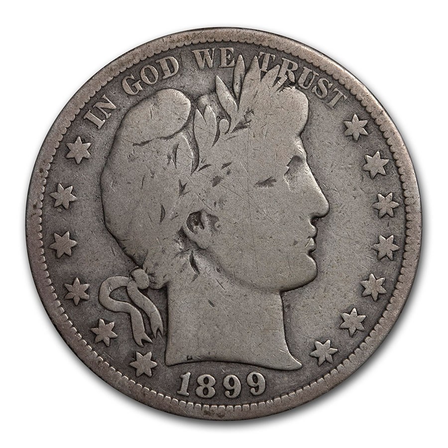1899-S Barber Half Dollar VG