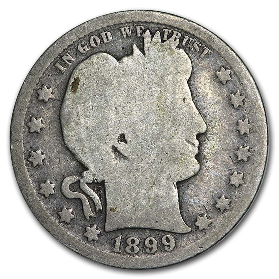 1899-S Barber Quarter AG