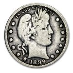 1899-S Barber Quarter Fine