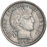 1900 Barber Dime XF
