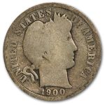 1900-O Barber Dime Good