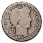 1900-O Barber Quarter AG