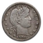 1900-O Barber Quarter Fine