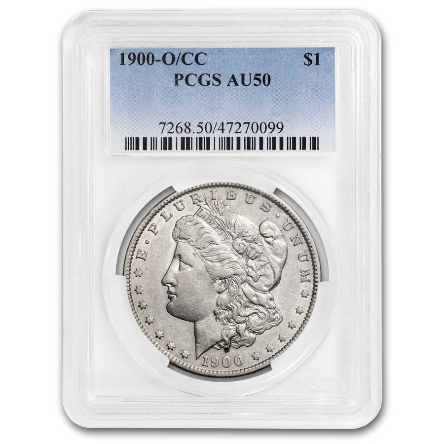 1900-O/CC Morgan Dollar AU-50 PCGS