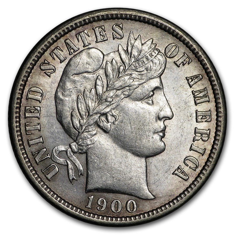 1900-S Barber Dime AU