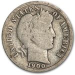 1900-S Barber Dime Good/VG