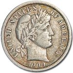 1900-S Barber Dime XF