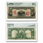 1901 $10 U.S. Note Lewis & Clark/Bison Fine-15 PMG (Fr#122)
