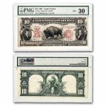 1901 $10 U.S. Note Lewis & Clark/Bison VF-30 PMG (Fr#122M) Mule