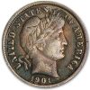1901 Barber Dime Fine