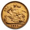 1901 Great Britain Gold Half-Sovereign Victoria Veil AU