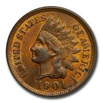 1901 Indian Head Cent BU (Red/Brown)