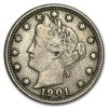 1901 Liberty Head V Nickel VF