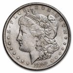 1901 Morgan Dollar AU-55
