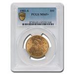 1901-S $10 Liberty Gold Eagle MS-65+ PCGS