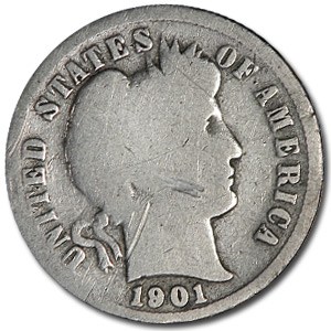 1901-S Barber Dime AG