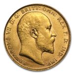 1902-1910 Great Britain Gold Sovereign Edward VII AU