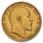 1902-1910-P Australia Gold Sovereign Edward VII XF (Scruffy)
