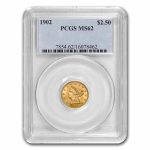 1902 $2.50 Liberty Gold Quarter Eagle MS-62 PCGS