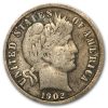 1902 Barber Dime VF
