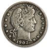 1902 Barber Quarter Fine