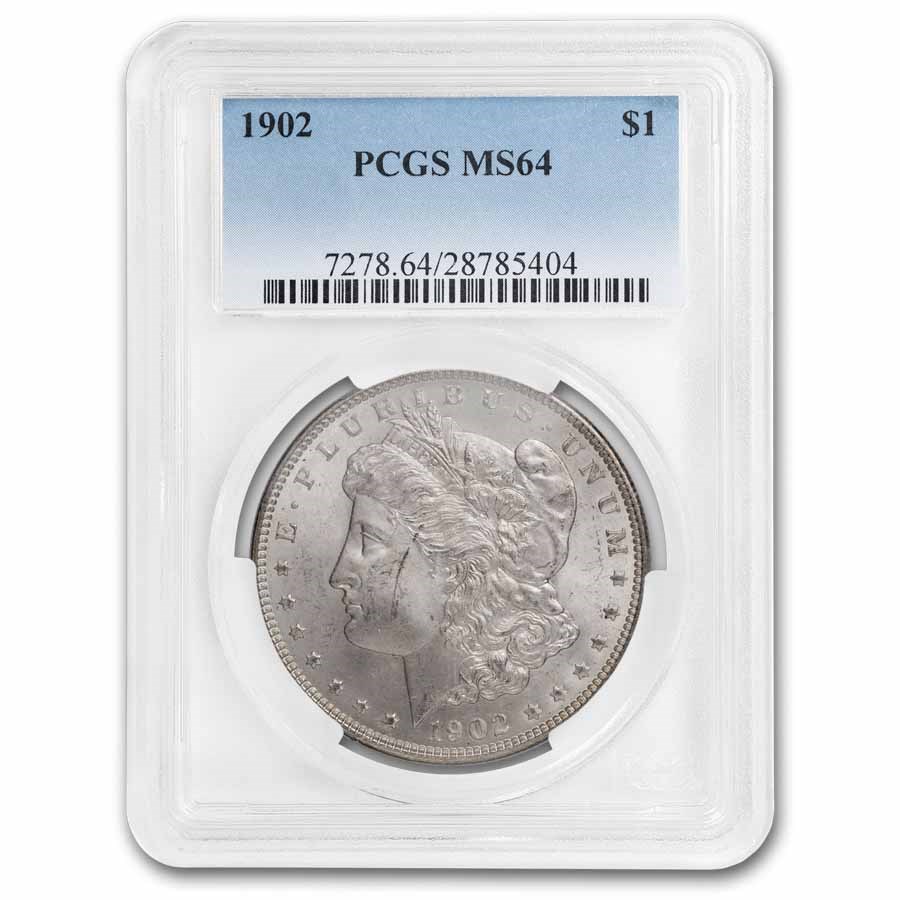 1902 Morgan Dollar MS-64 PCGS