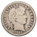 1902-O Barber Dime VG